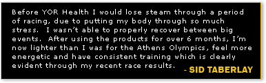 Sid Taberlay and YOR Health