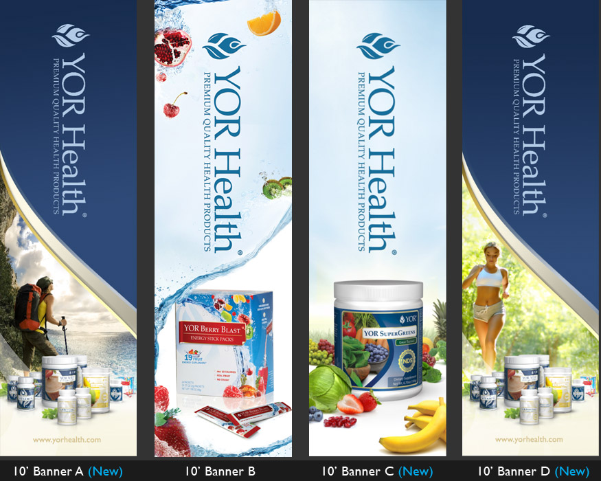 YOR Health: 10 foot banners Selection1