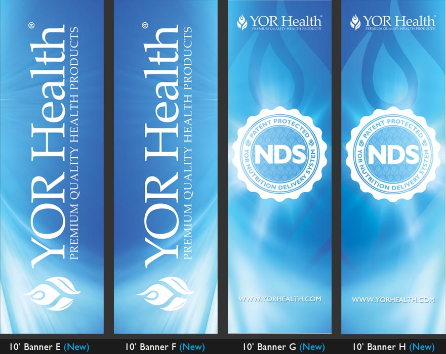 YOR Health: 10 foot banners Selection2