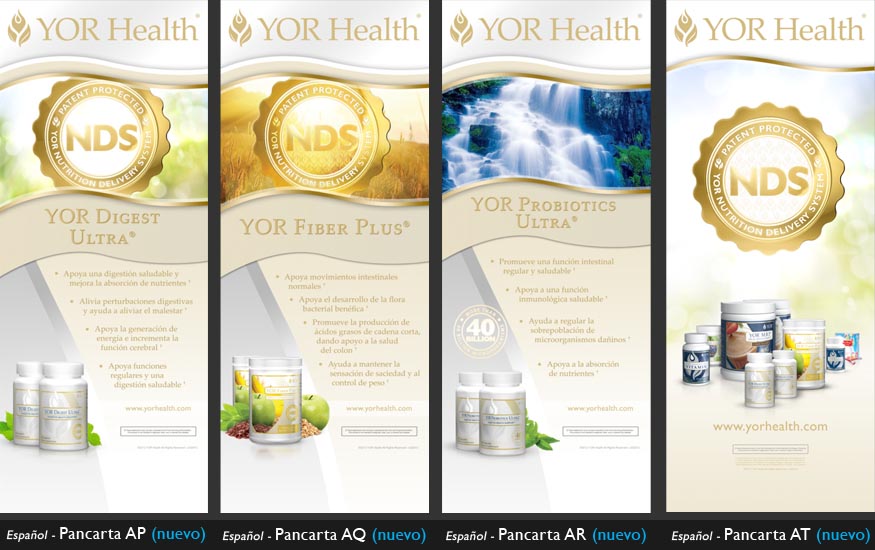 YOR Health 6.5 foot banners selection1