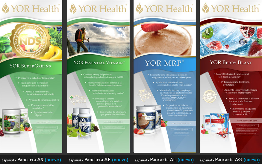 YOR Health 6.5 foot banners selection2