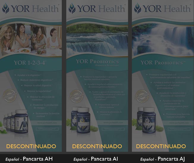 YOR Health 6.5 foot banners selection5